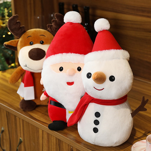 Santa Claus Doll Christmas Elk Snowman Plush Toy