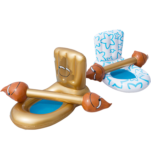 PVC Inflatable Toilet Floating Row