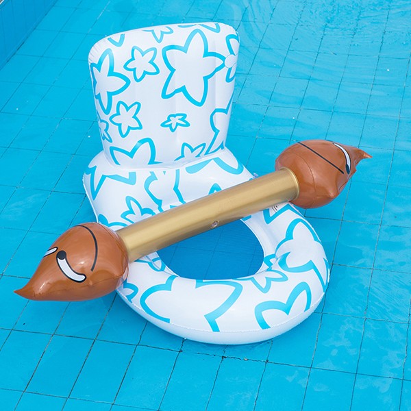 PVC Inflatable Toilet Floating Row