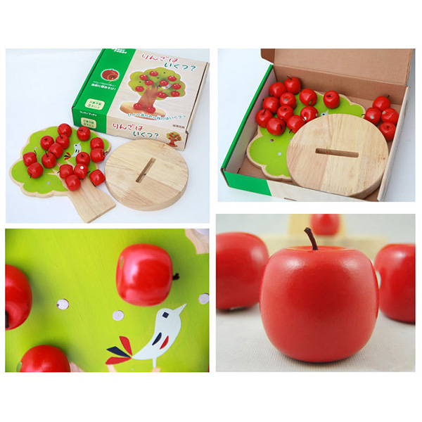 Wooden Magnetic Apple Tree