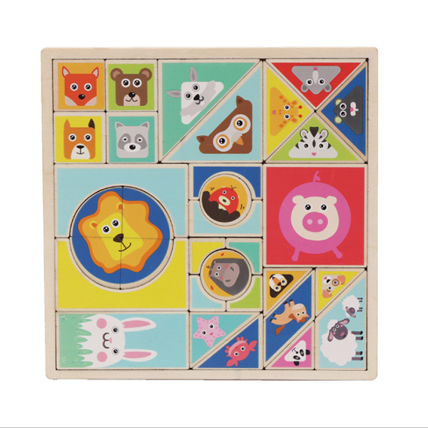 3D Animal Wooden Tangram Puzzle