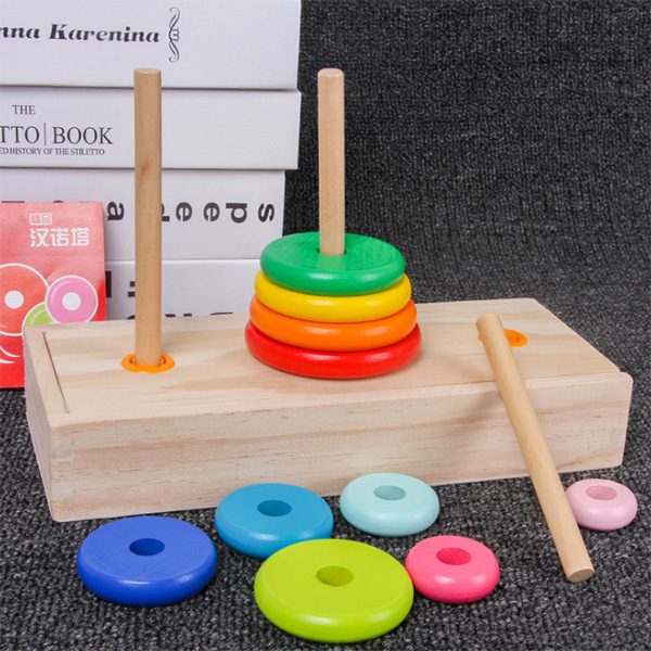 Wooden Hanoi Tower Toy