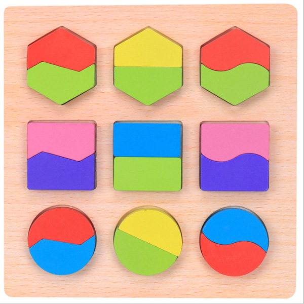 Geometric Pattern Wooden Puzzle