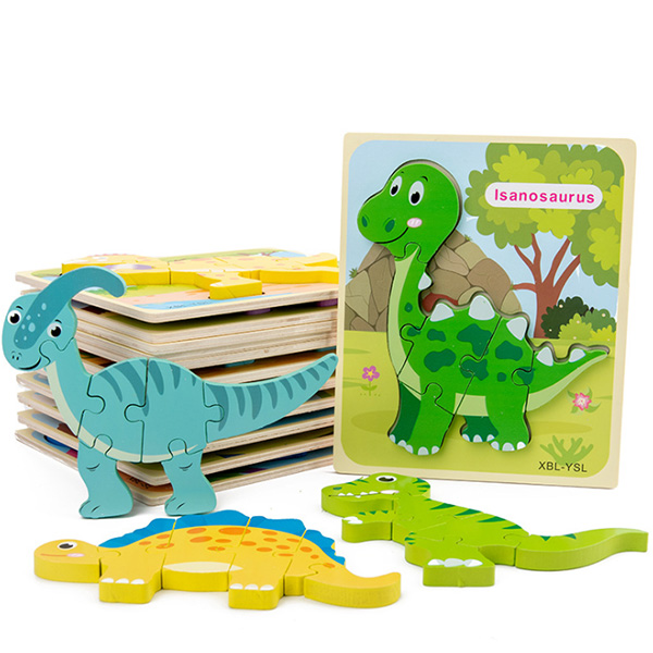 Wooden 3D Dinosaur Puzzle