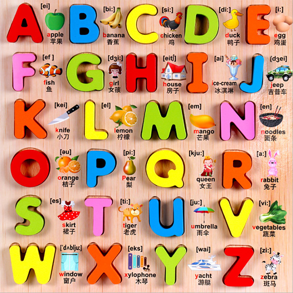 Alphabet Letters Wood Puzzle