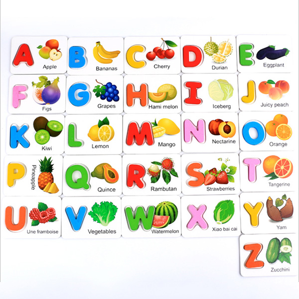 English Letter Recognition Card