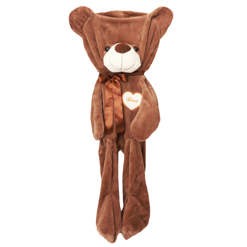 Unstuffed Bowknot Love Teddy Bear Plush Skin