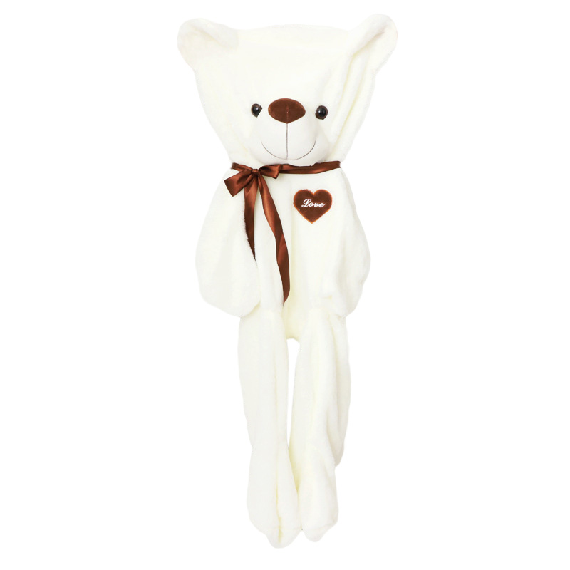 Unstuffed Bowknot Love Teddy Bear Plush Skin