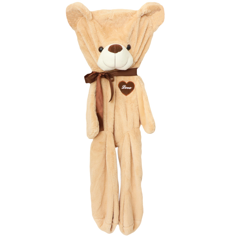 Unstuffed Bowknot Love Teddy Bear Plush Skin