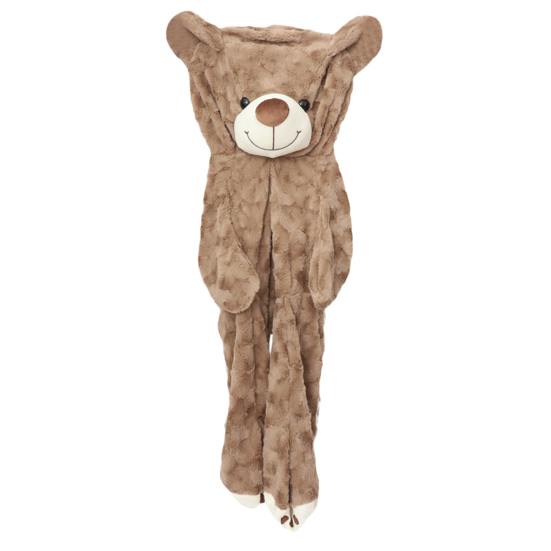 Unstuffed Rose Velvet Teddy Bear Plush Skin