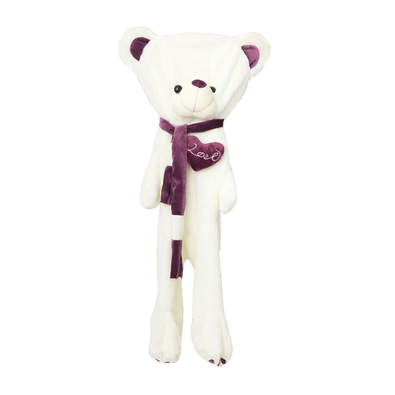 Unstuffed Scarf Love Teddy Bear Plush Skin