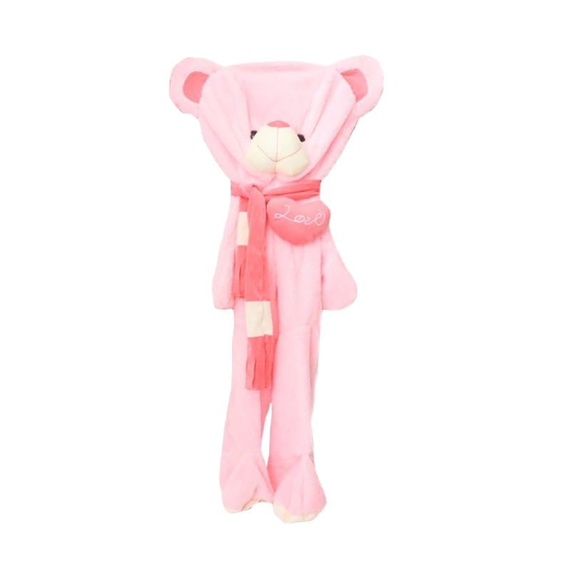 Unstuffed Scarf Love Teddy Bear Plush Skin