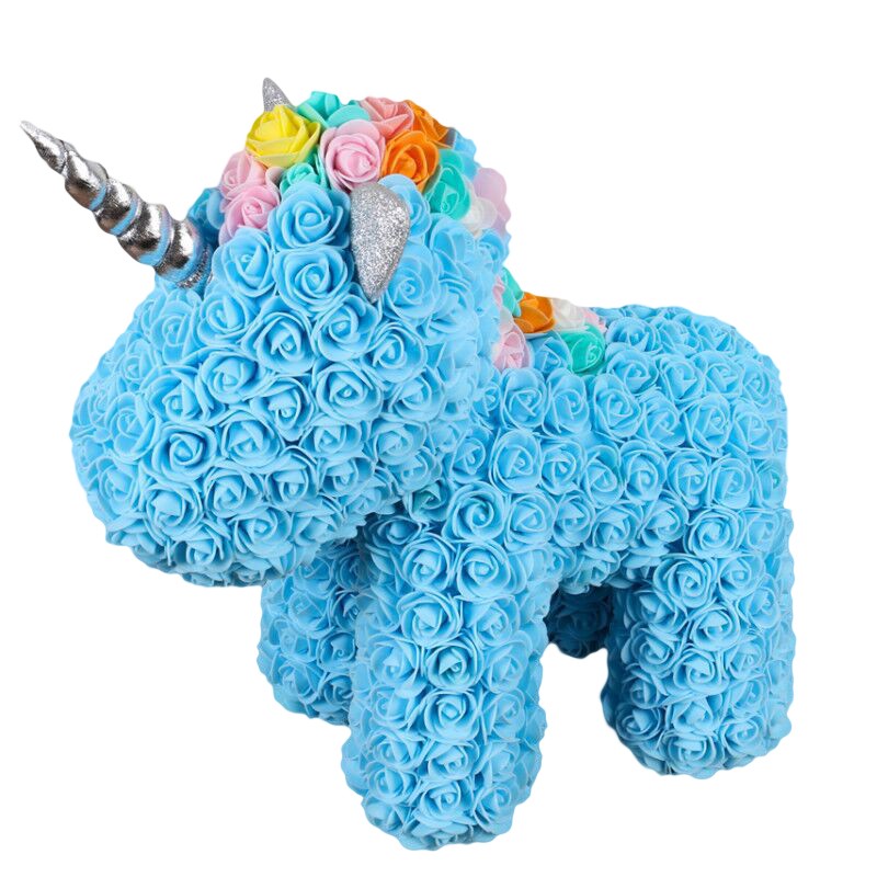 PE Foam Flower Rose Unicorn Toy