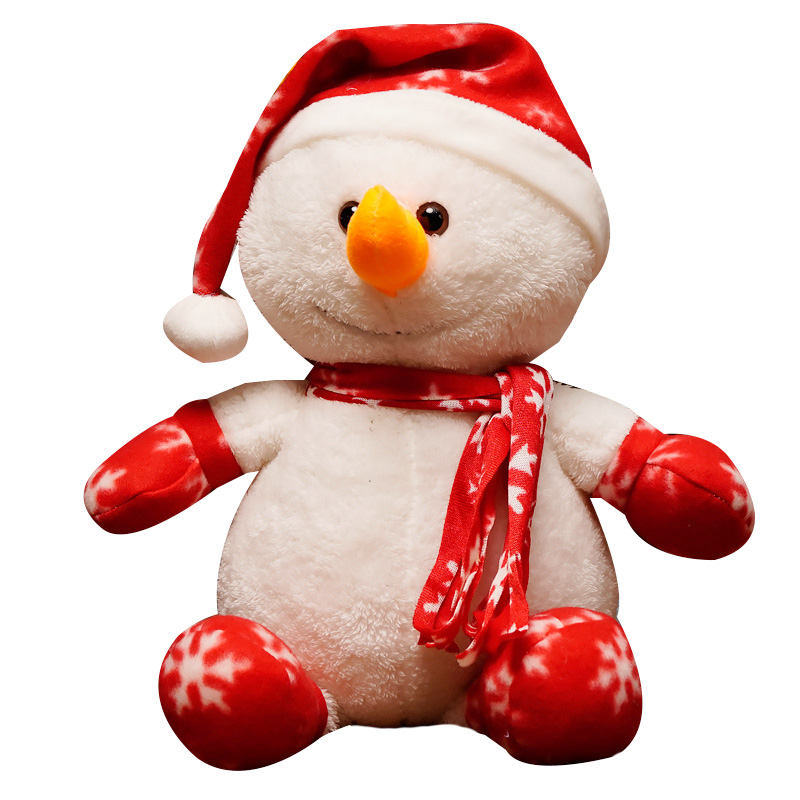 Xmas Stuffed Elk Snowman Doll