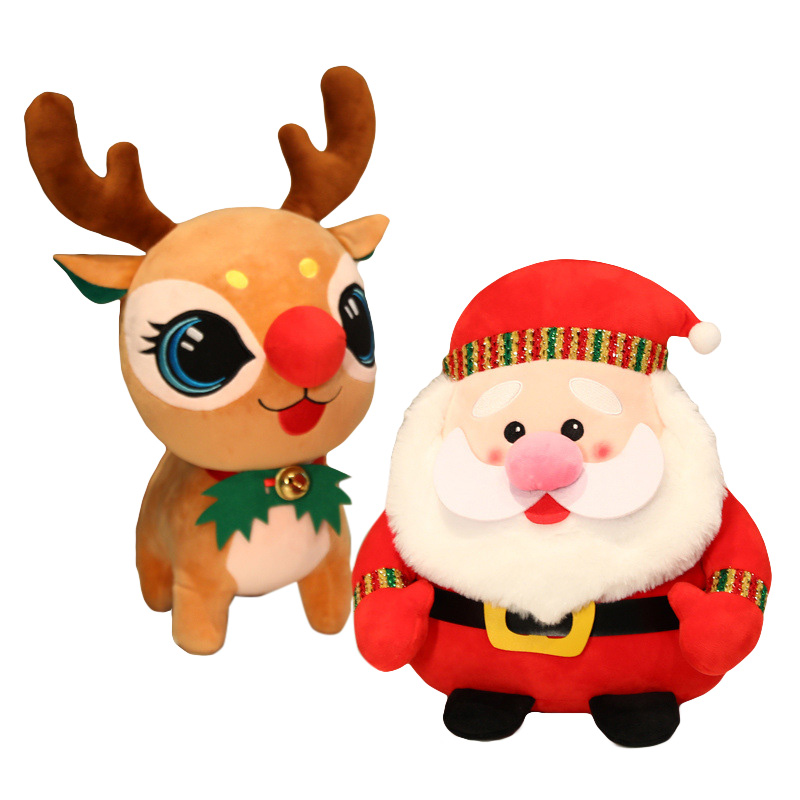 Xmas Santa Claus Elk Plush Doll