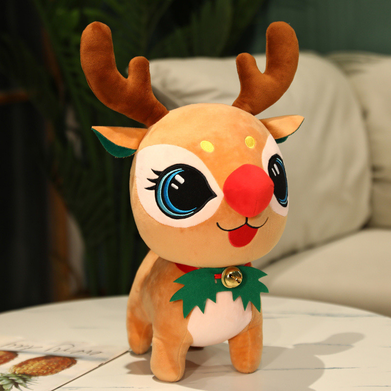 Xmas Santa Claus Elk Plush Doll