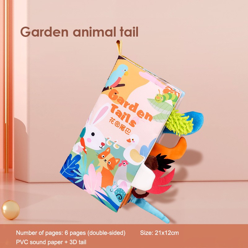 Baby Animal Tail Cloth Book