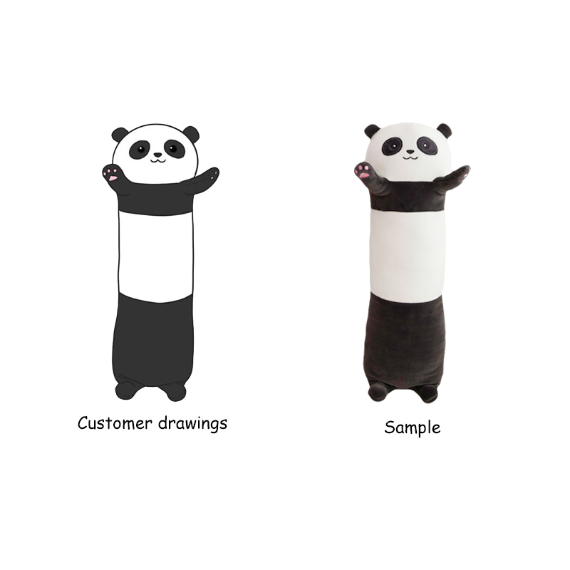 Custom long Body Panda Plush Toy