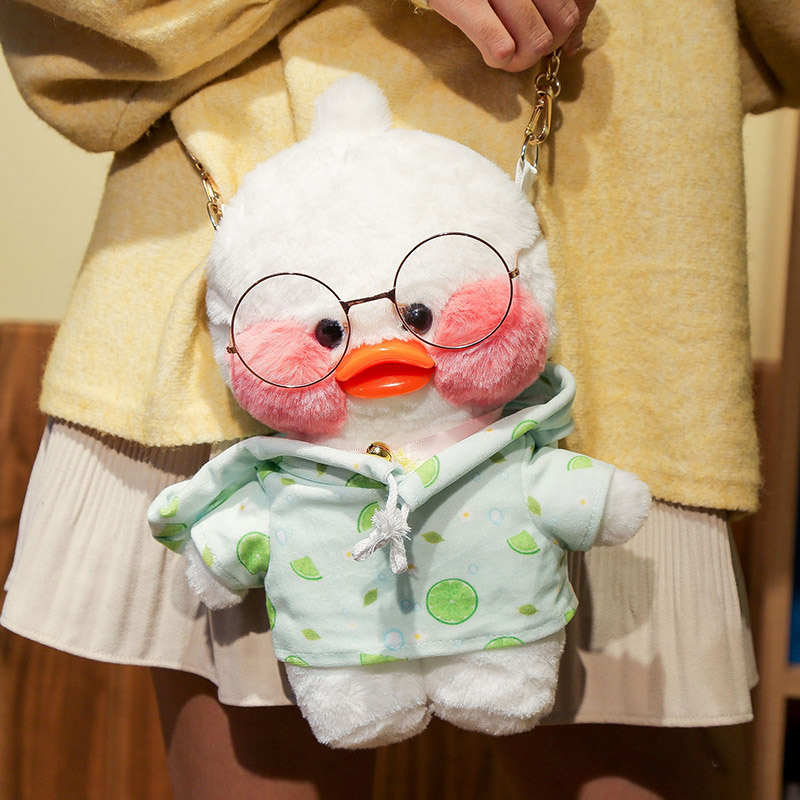 Lalafanfan Duck Plush Backpack