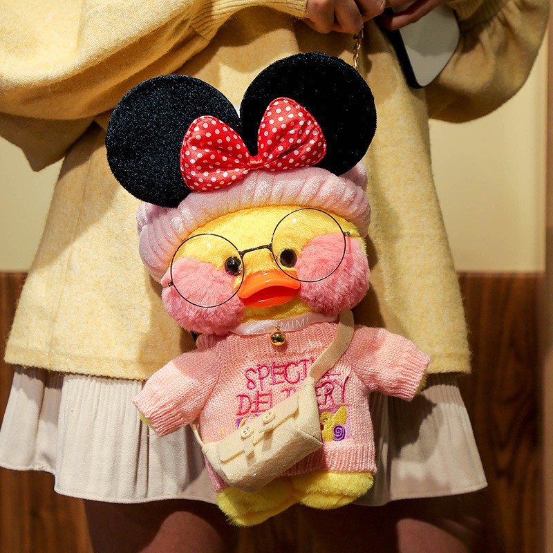 Lalafanfan Duck Plush Backpack