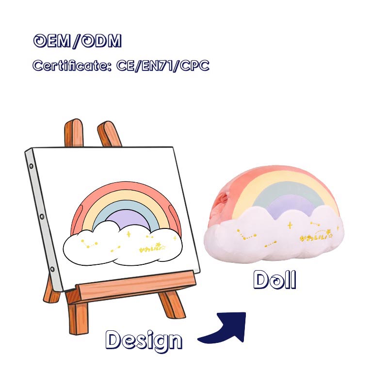 Custom Rainbow Plush Pillow